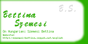 bettina szemesi business card